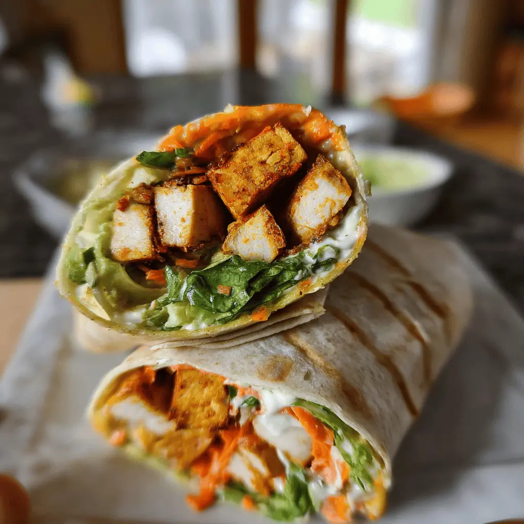 Easy Buffalo Tofu Wrap Recipe