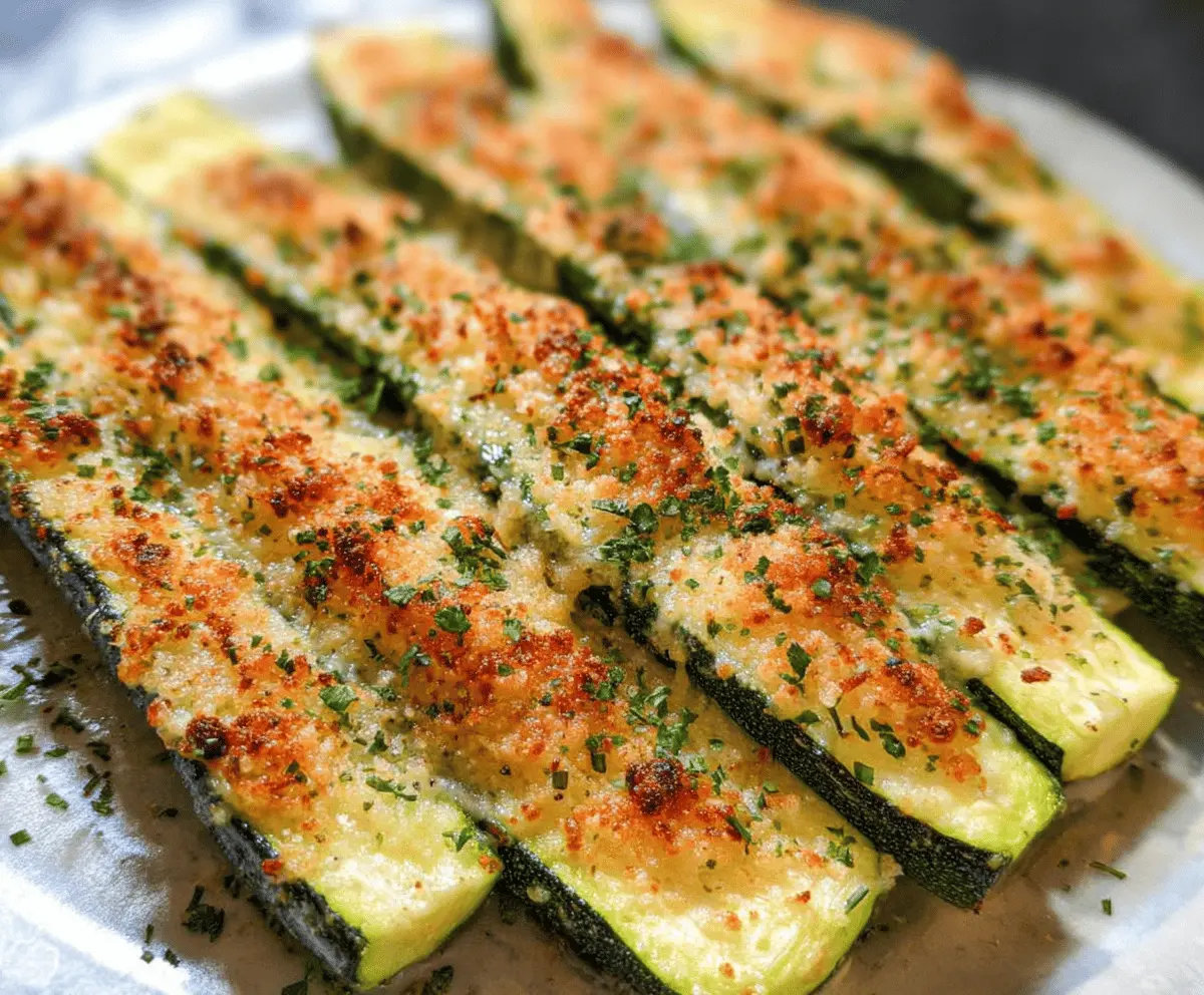Crispy Baked Parmesan Zucchini Recipe