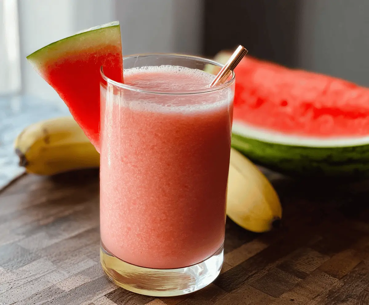 Refreshing Watermelon Banana Smoothie Recipe