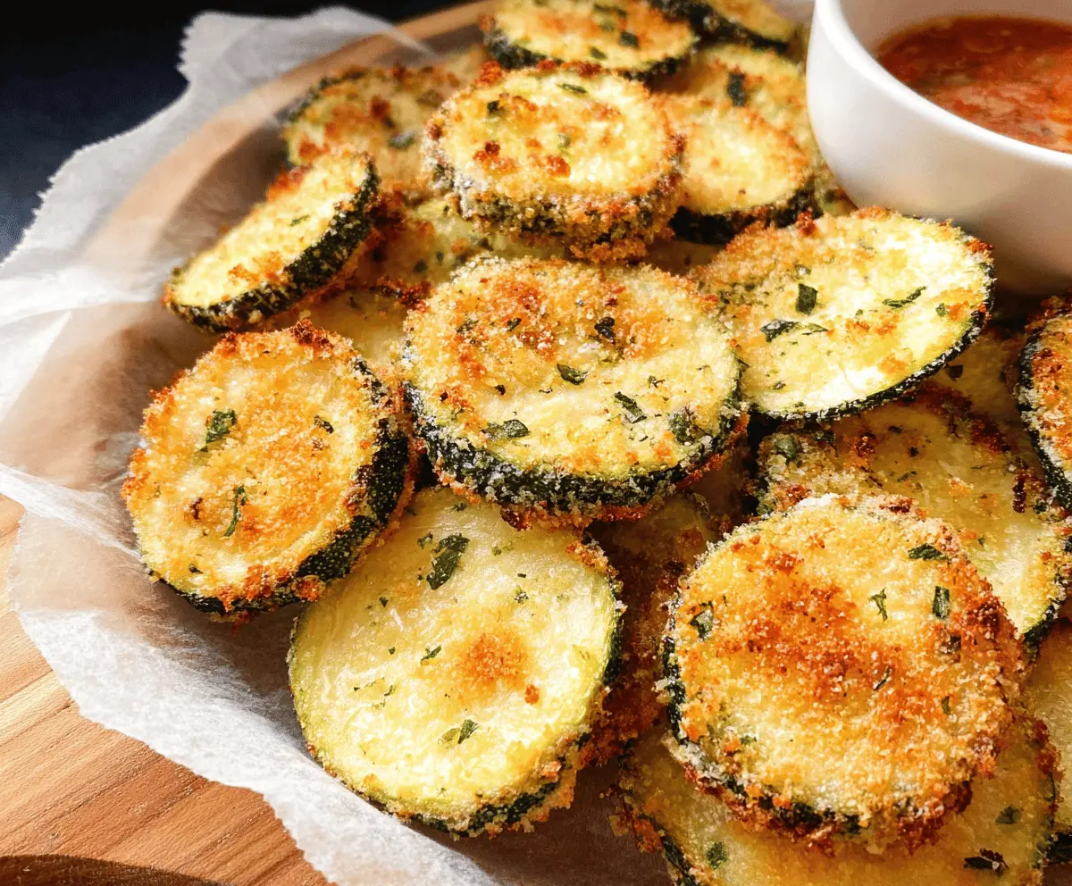 Crispy Baked Zucchini Chips Easy Snack Recipe