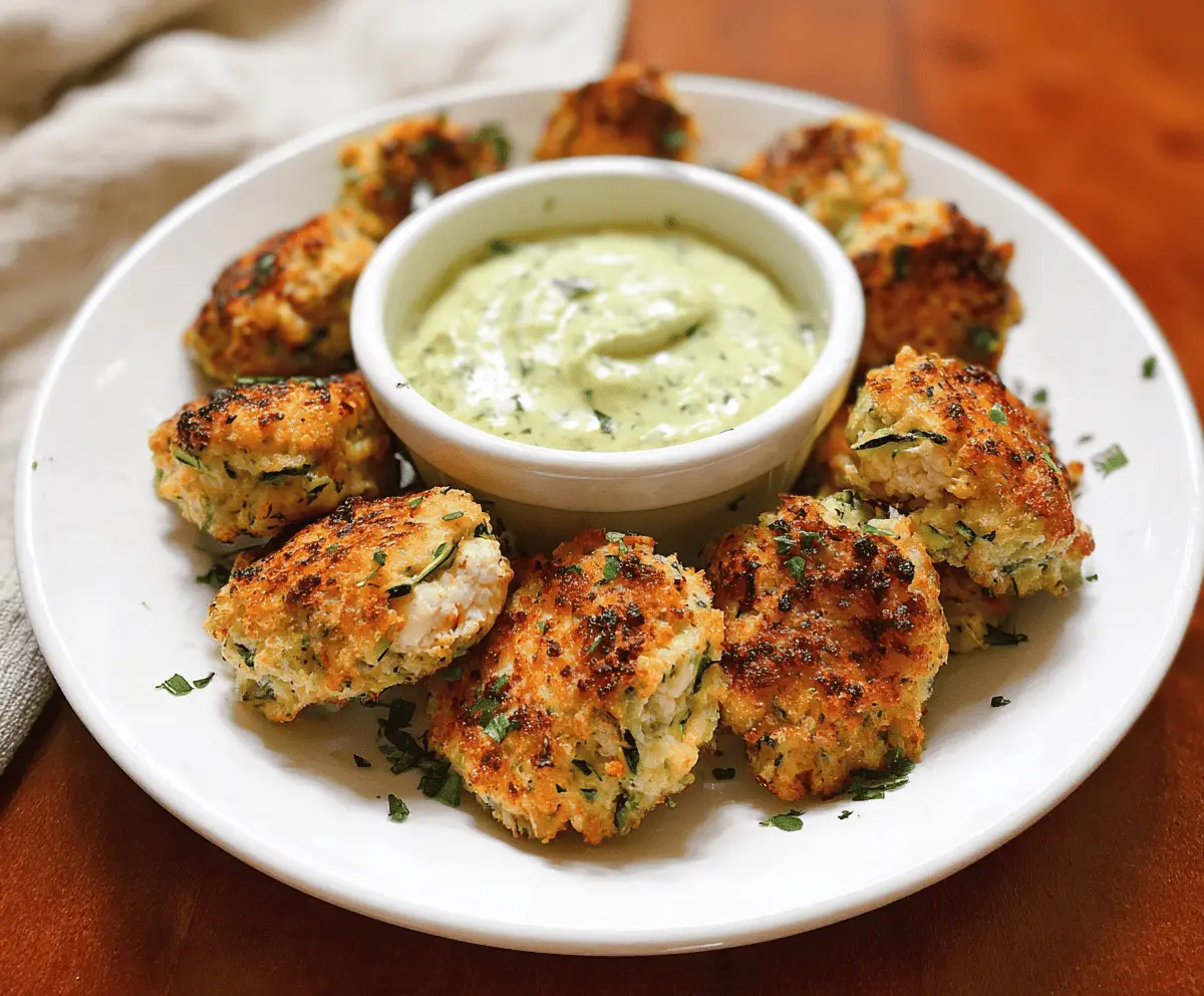 High Protein Chicken Zucchini Bites Recipe
