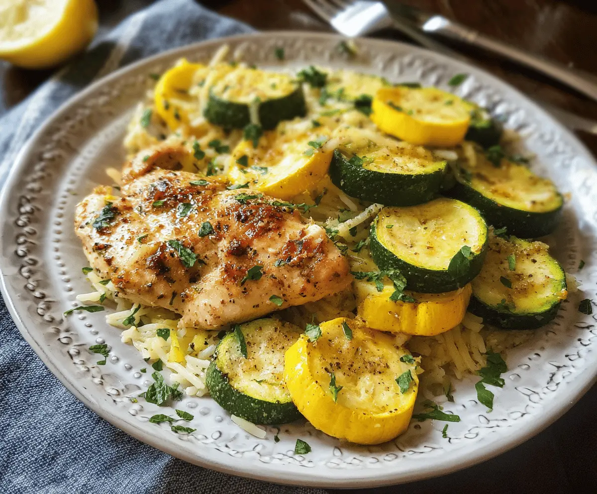 Easy Chicken Breast with Zucchini and Summer Squash