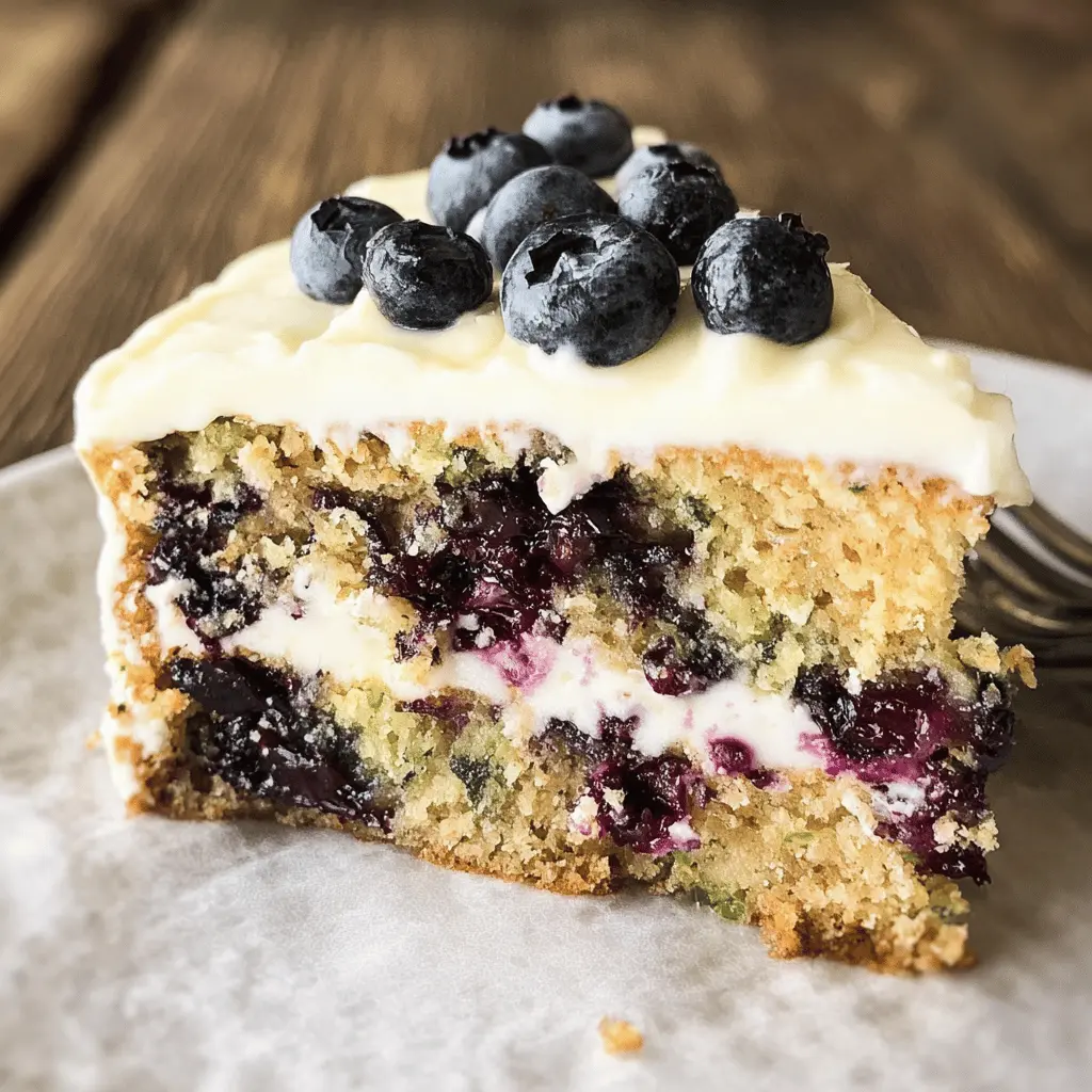 Moist Blueberry Zucchini Cake Recipe