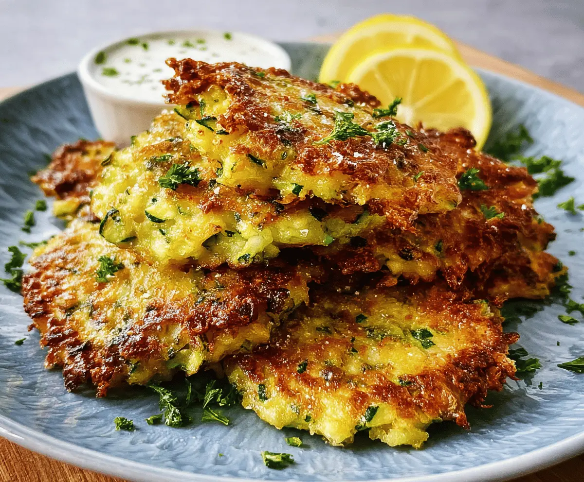Crispy Zucchini Fritters Easy Recipe