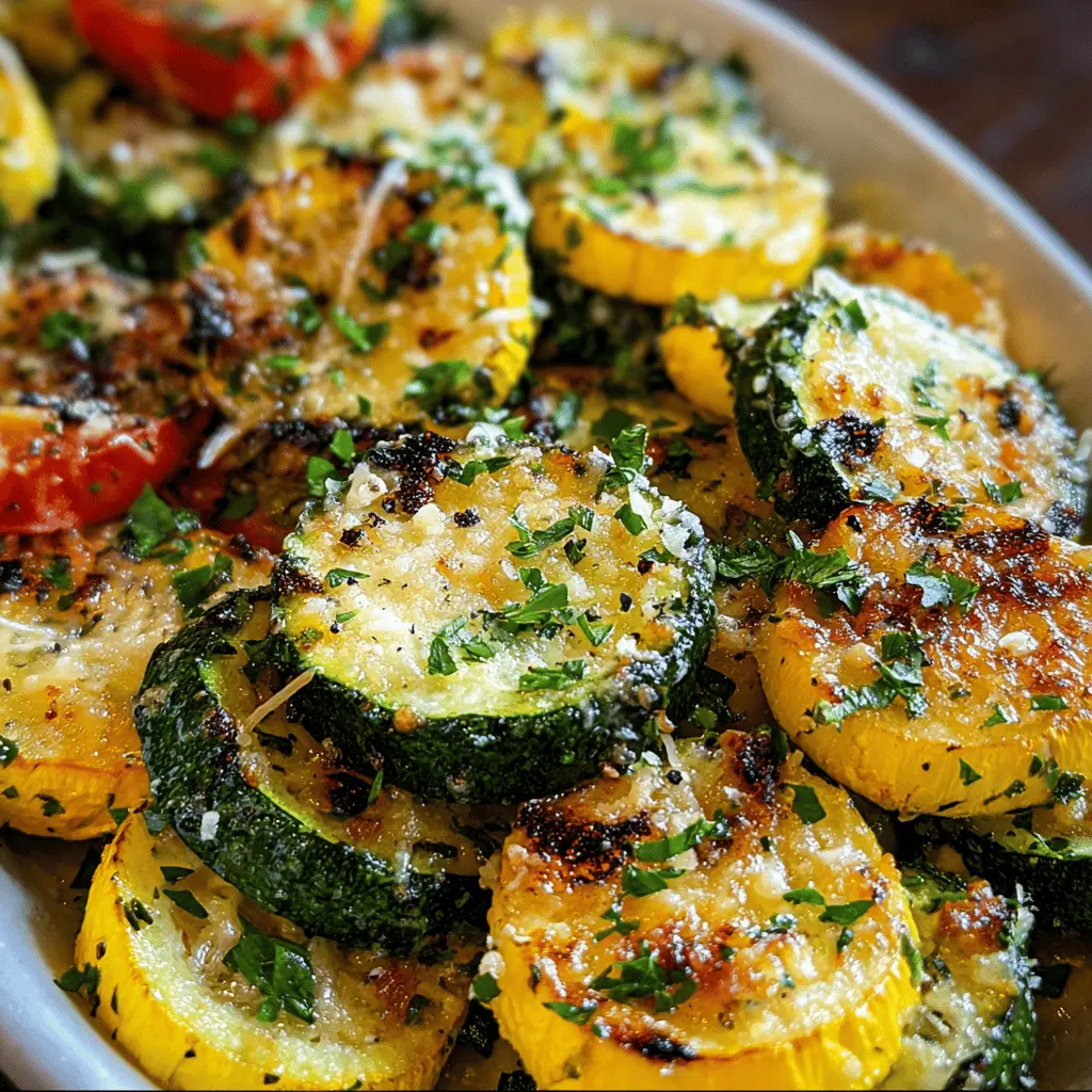 Garlic Parmesan Zucchini and Squash Medley Recipe
