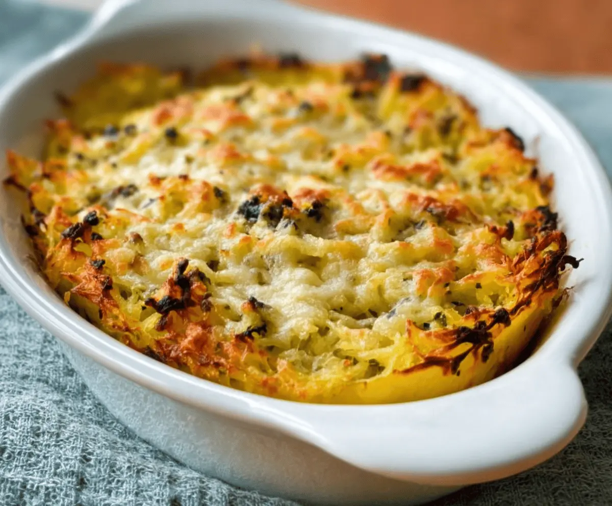 Healthy Spaghetti Squash Au Gratin Recipe