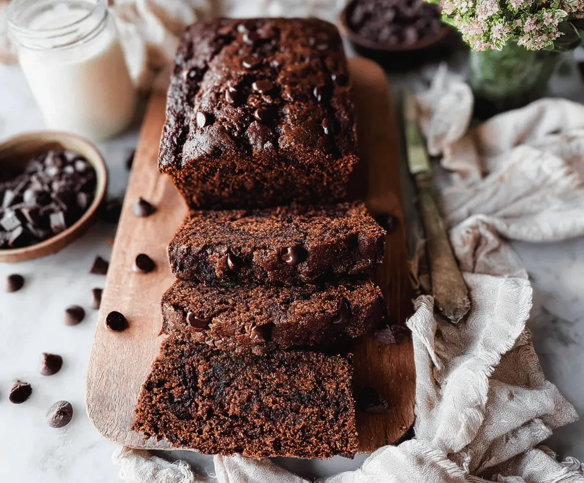 Healthy Chocolate Zucchini Bread Recipe