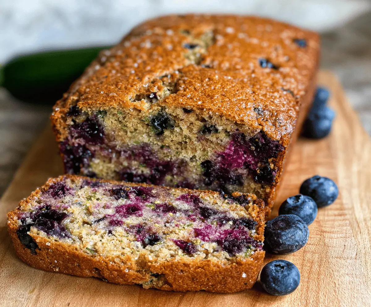 Moist Blueberry Zucchini Bread Recipe