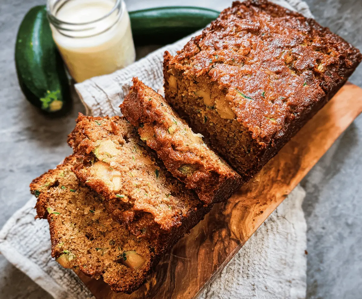 Moist Apple Zucchini Bread Recipe