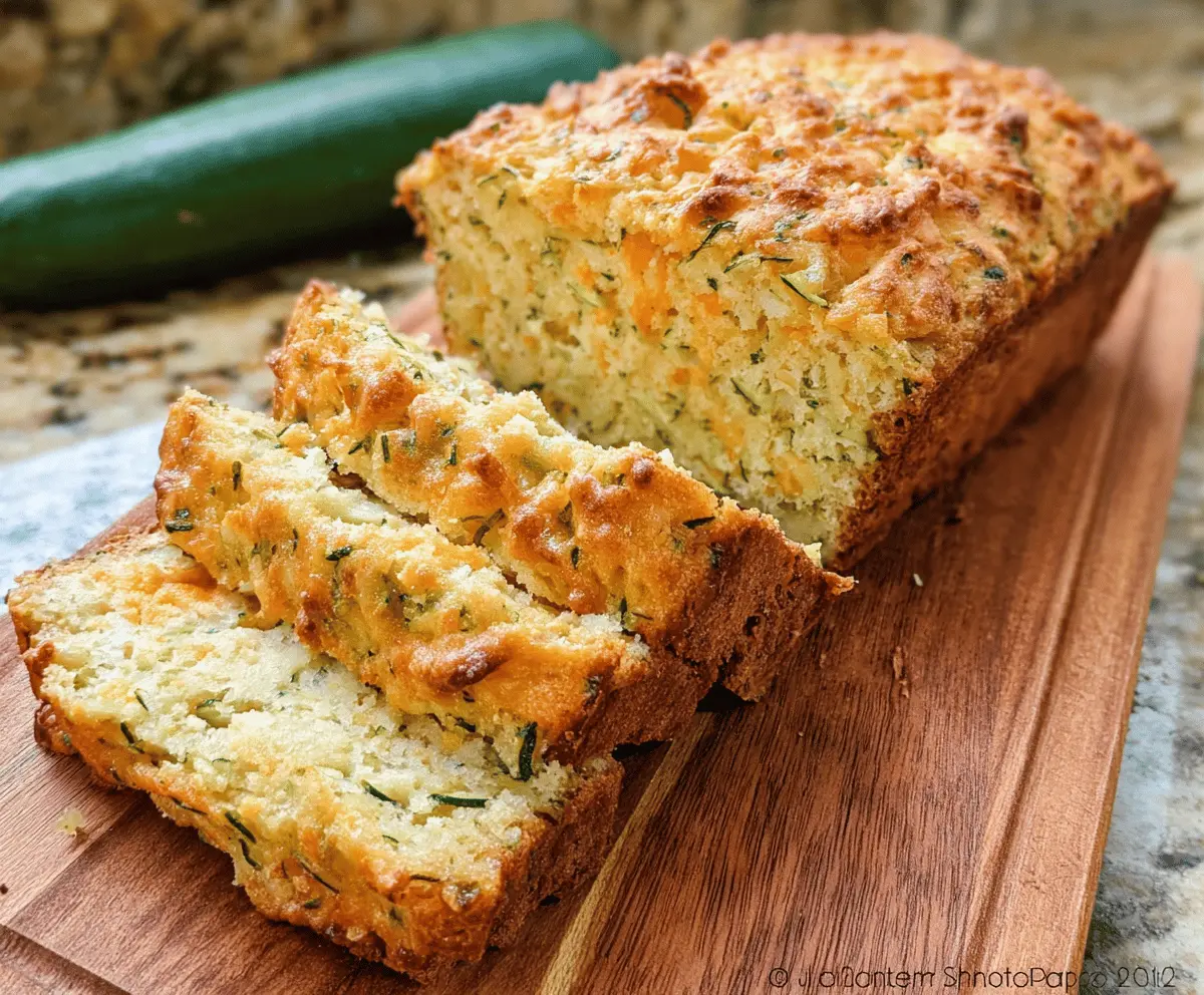 Easy Zucchini Cheddar Herb Beer Bread Recipe