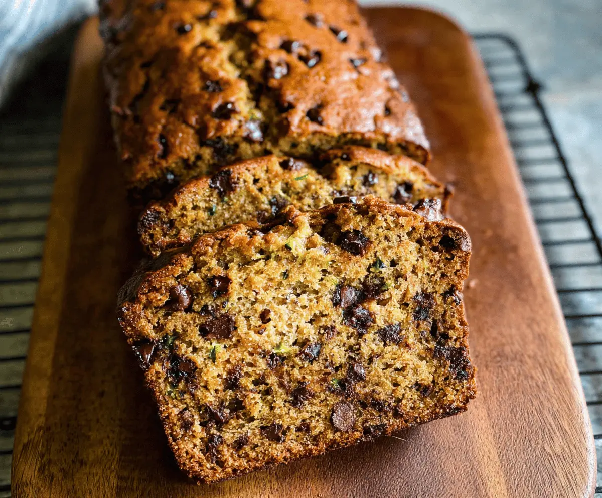 Moist Chocolate Chip Zucchini Bread Recipe