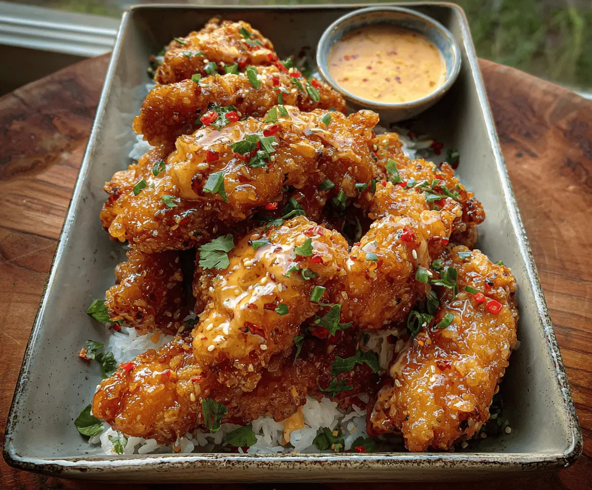 Crispy Bang Bang Chicken Easy Recipe