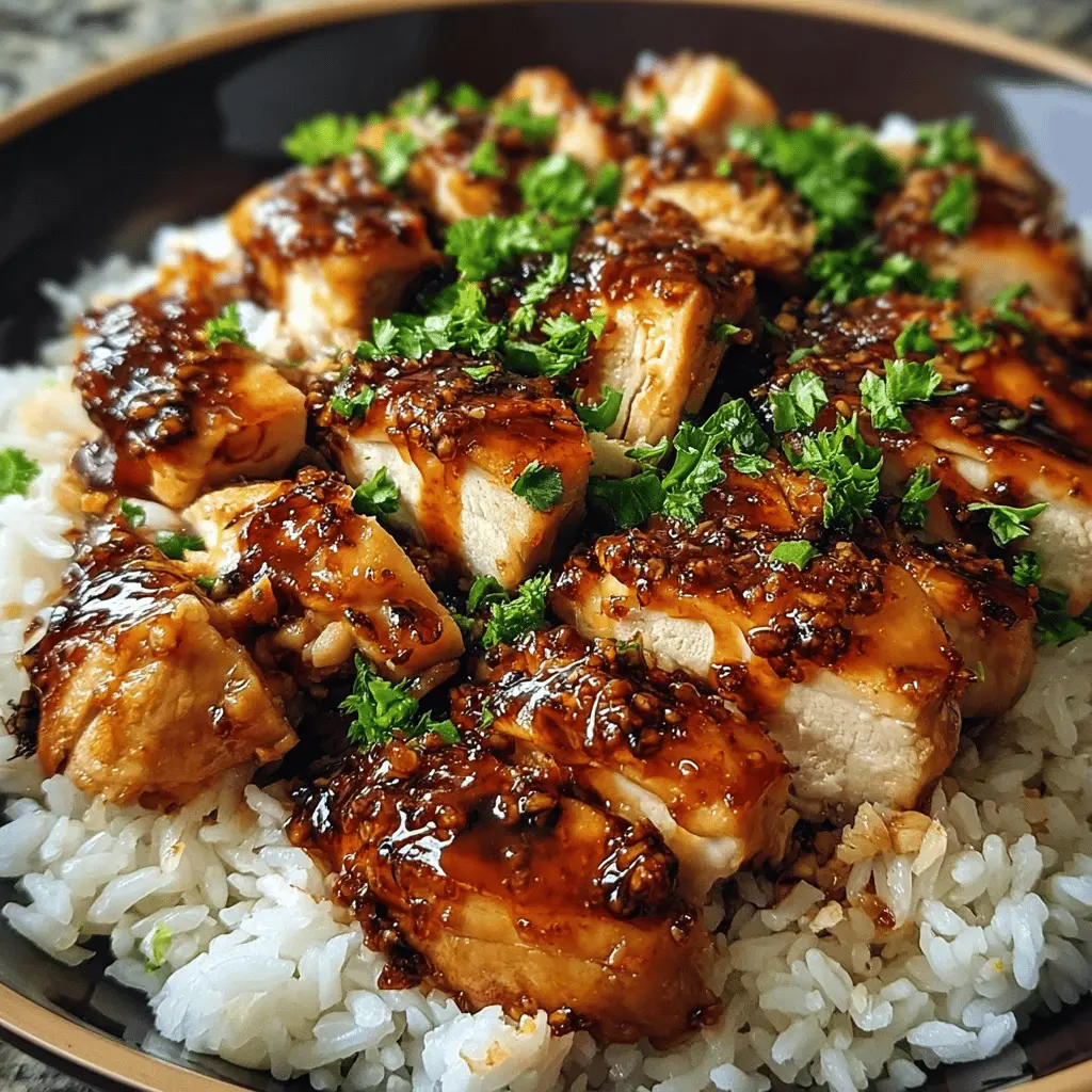 Easy Honey BBQ Chicken Rice Bowl Recipe