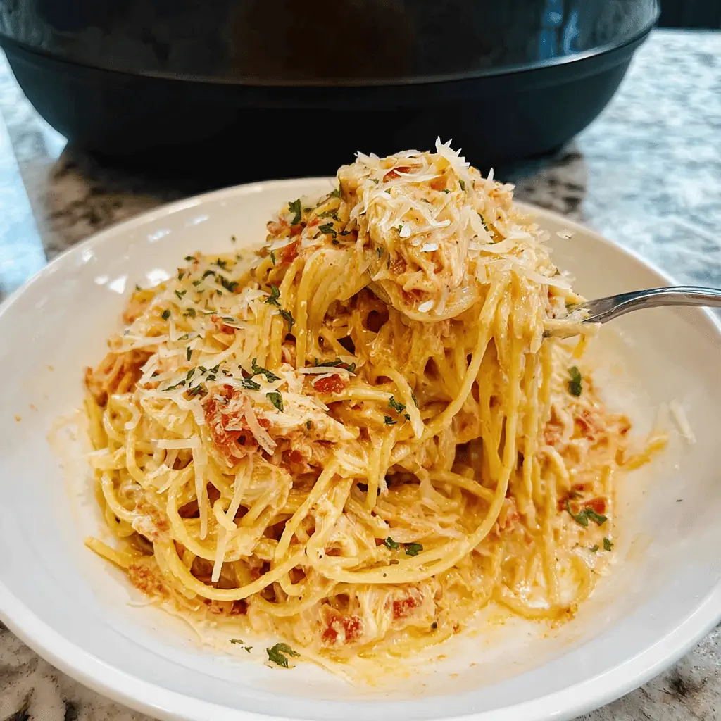 Easy Crockpot Chicken Spaghetti Recipe for Busy Weeknights