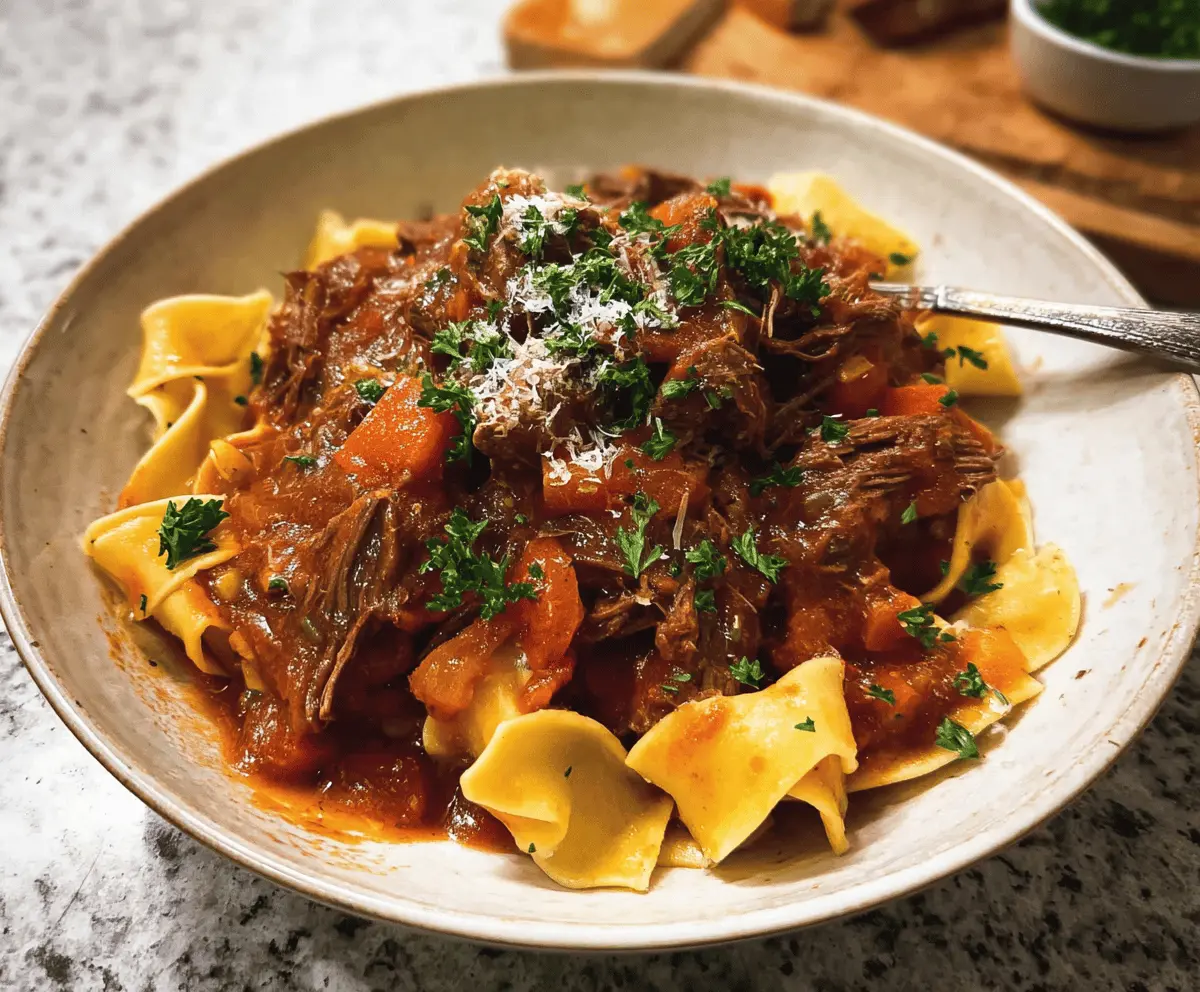 Easy Slow Cooker Beef Ragu Recipe for Dinner