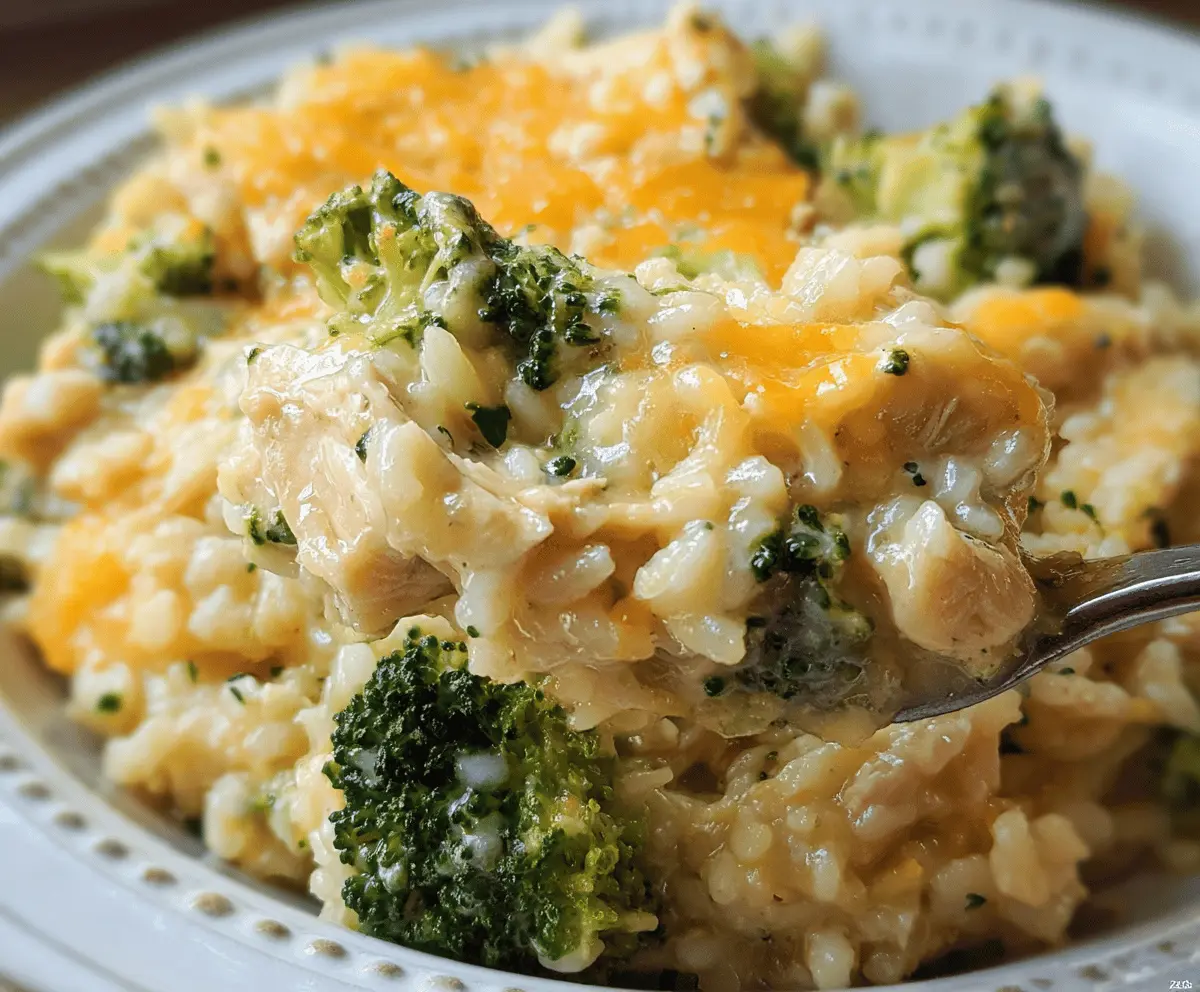 Easy Crockpot Cheesy Chicken Broccoli Rice