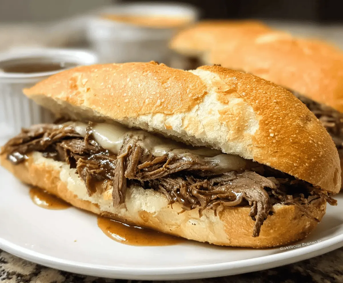 Easy Crockpot French Dip Recipe for Tender Beef