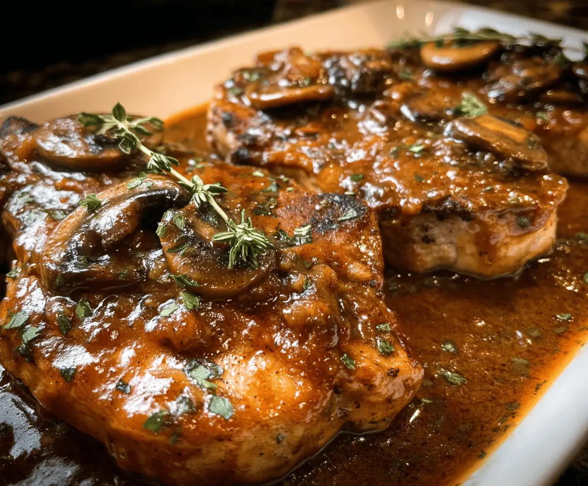 Easy Crock Pot Smothered Pork Chops Recipe