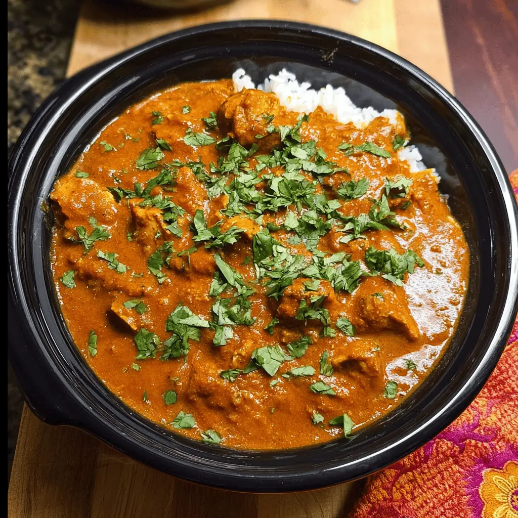 Easy Slow Cooker Indian Butter Chicken Recipe