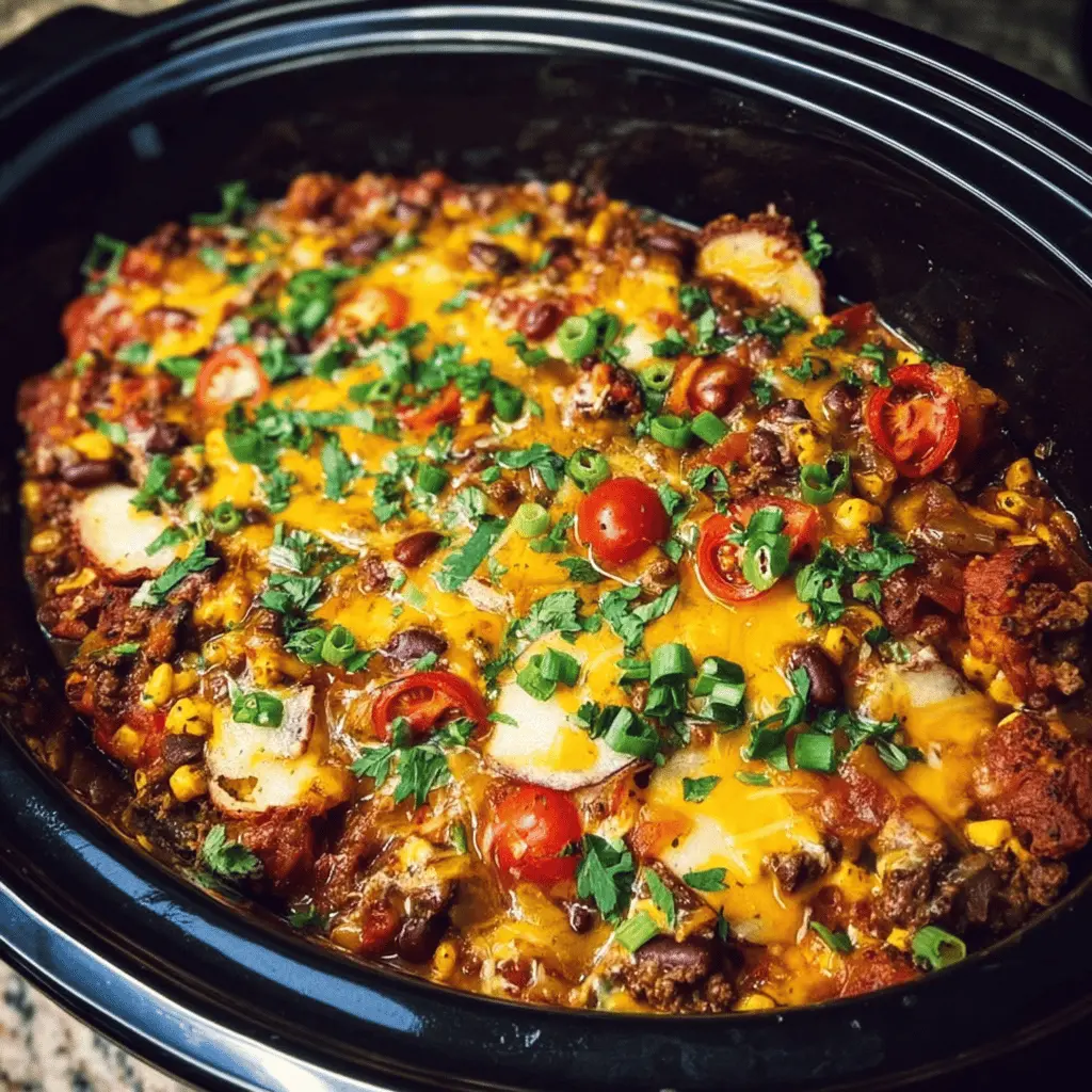 Easy Slow Cooker Cowboy Casserole Recipe