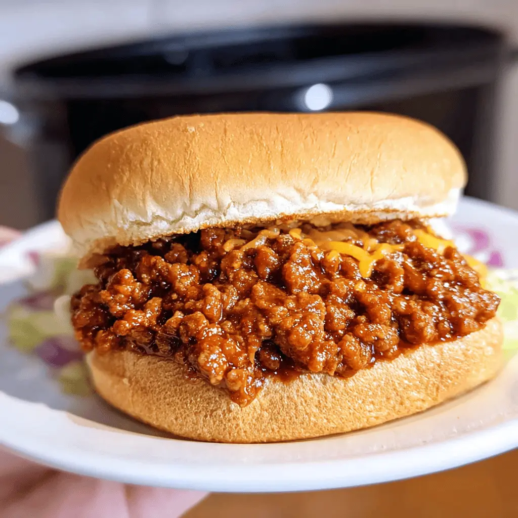 Easy Slow Cooker Sloppy Joes Recipe