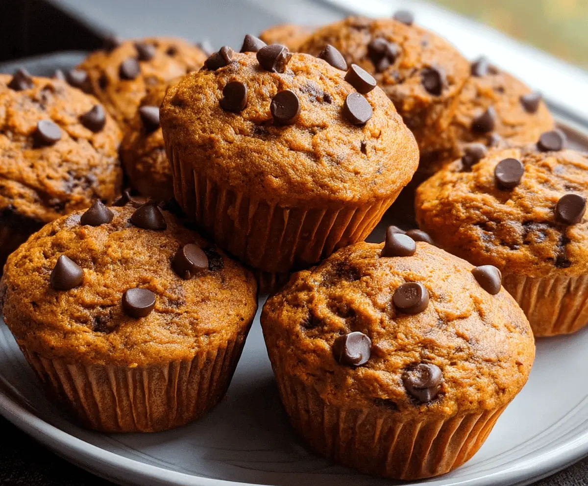 Moist Pumpkin Chocolate Chip Muffins Recipe