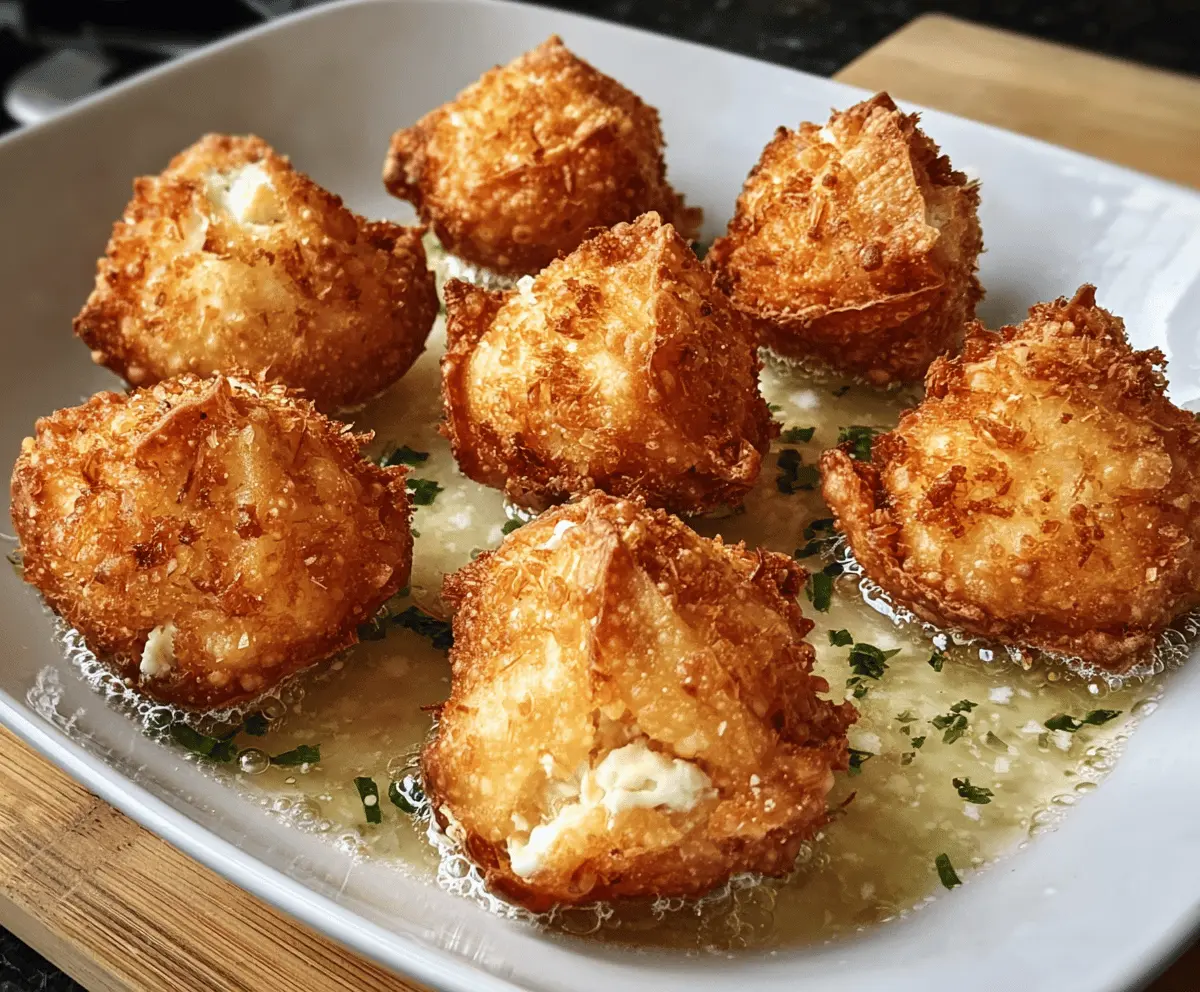 Crispy Crab Rangoon Bombs With Creamy Filling