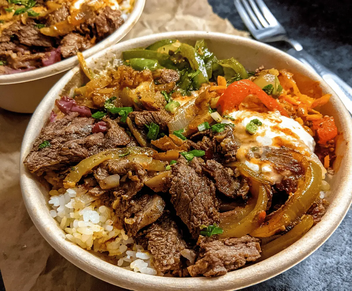 Easy Philly Cheesesteak Bowls Recipe