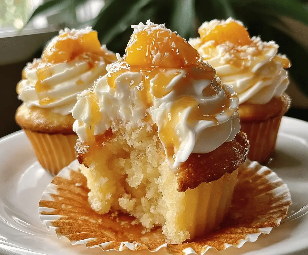 Honey Peach Cream Cheese Cupcakes Recipe