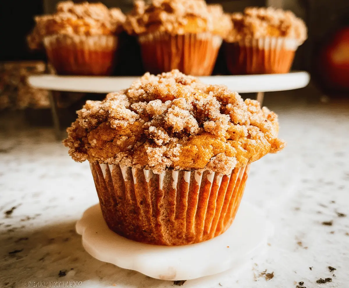 Moist Apple Pumpkin Streusel Muffins Recipe