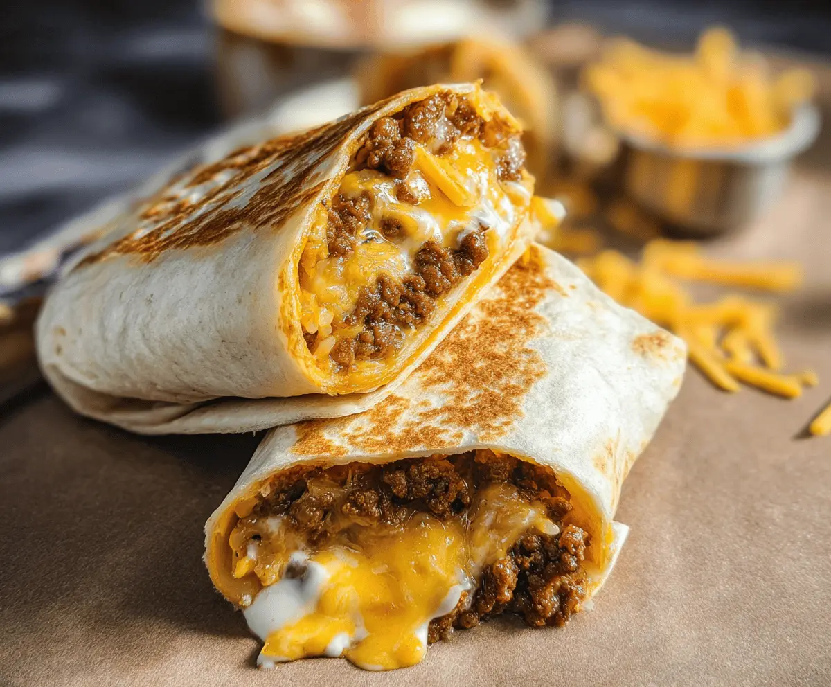Easy Beefy Melt Burrito Recipe from Taco Bell