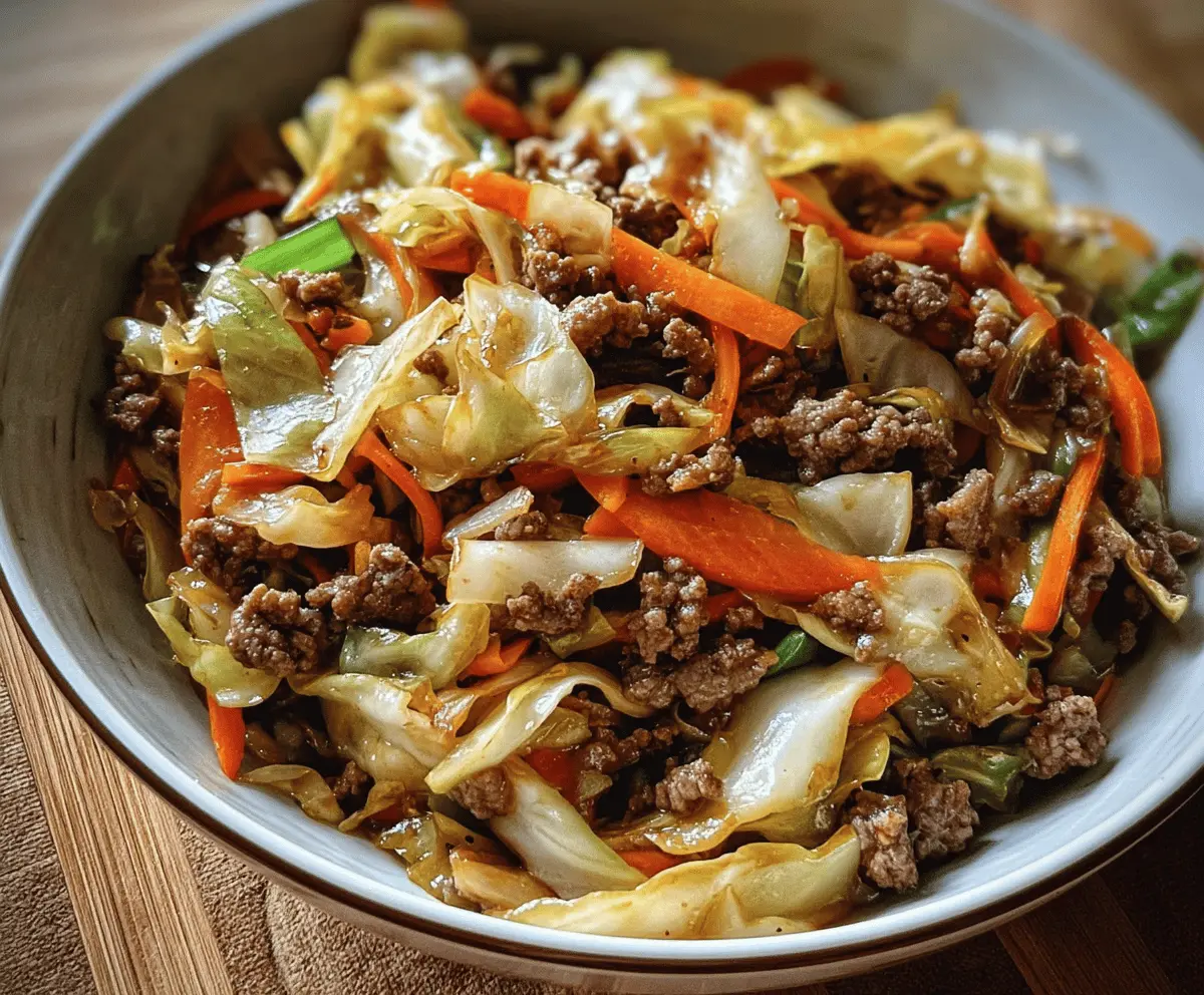 Easy Chinese Beef and Cabbage Stir-Fry Recipe