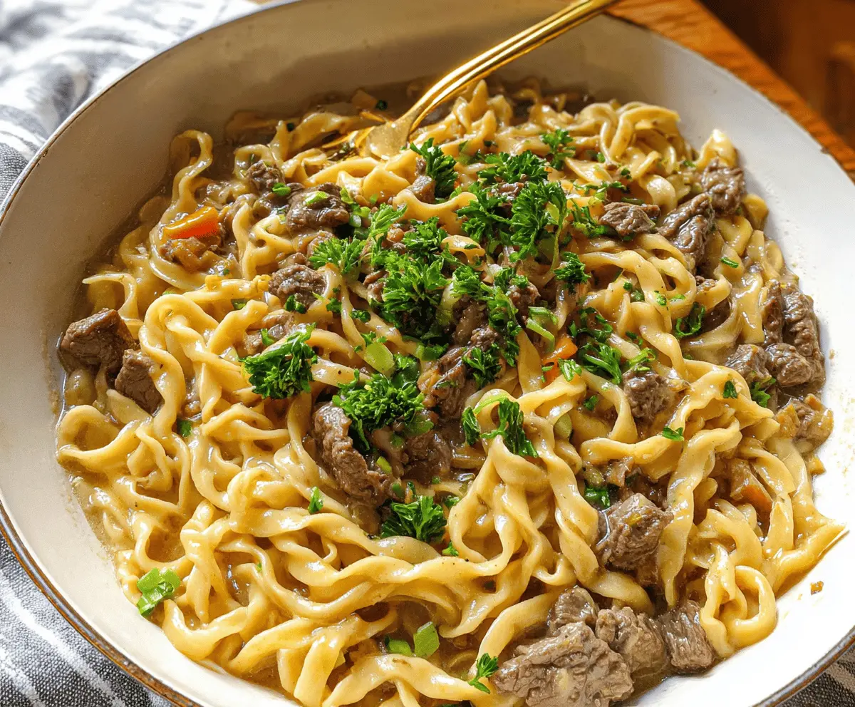 Quick and Easy 30-Minute Beef and Noodles