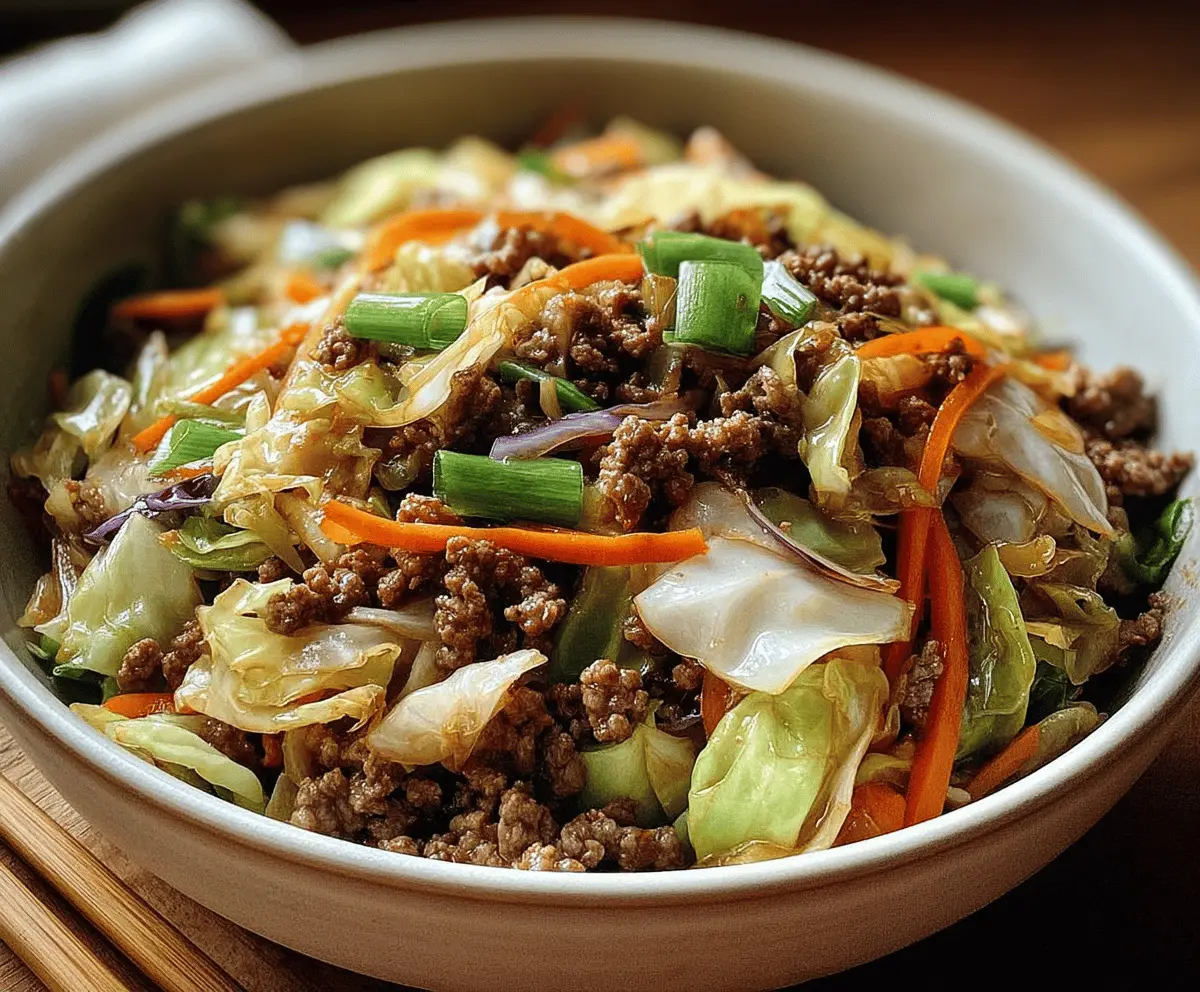 Healthy Chinese Beef and Cabbage Stir Fry Recipe