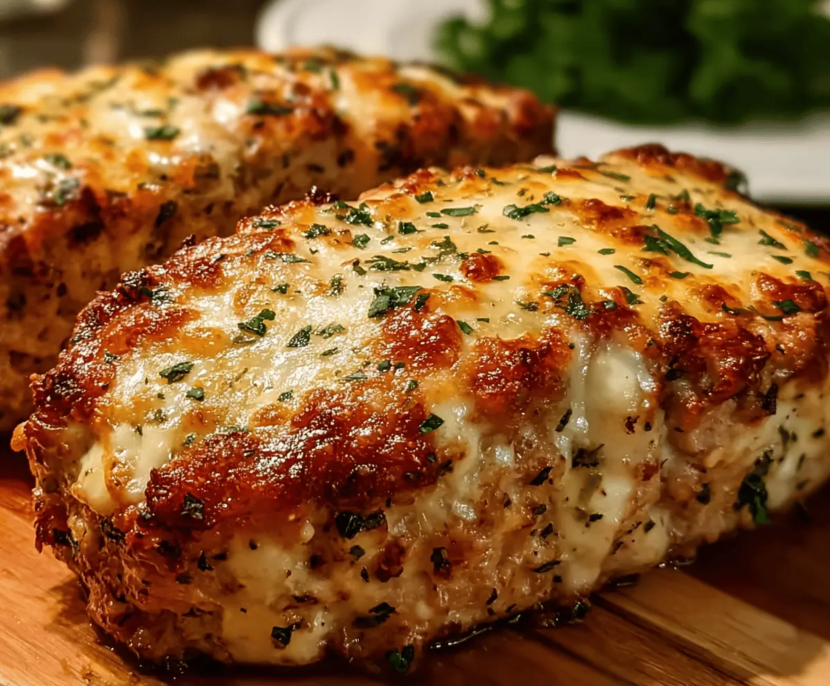 Easy Garlic Parmesan Chicken Meatloaf Recipe