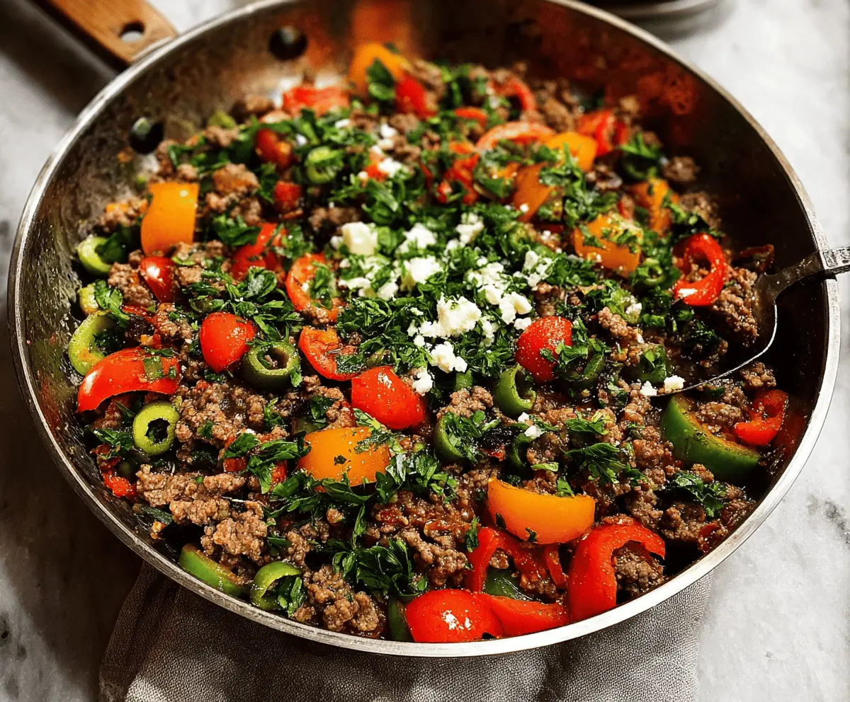 Easy Mediterranean Ground Beef Stir Fry Recipe