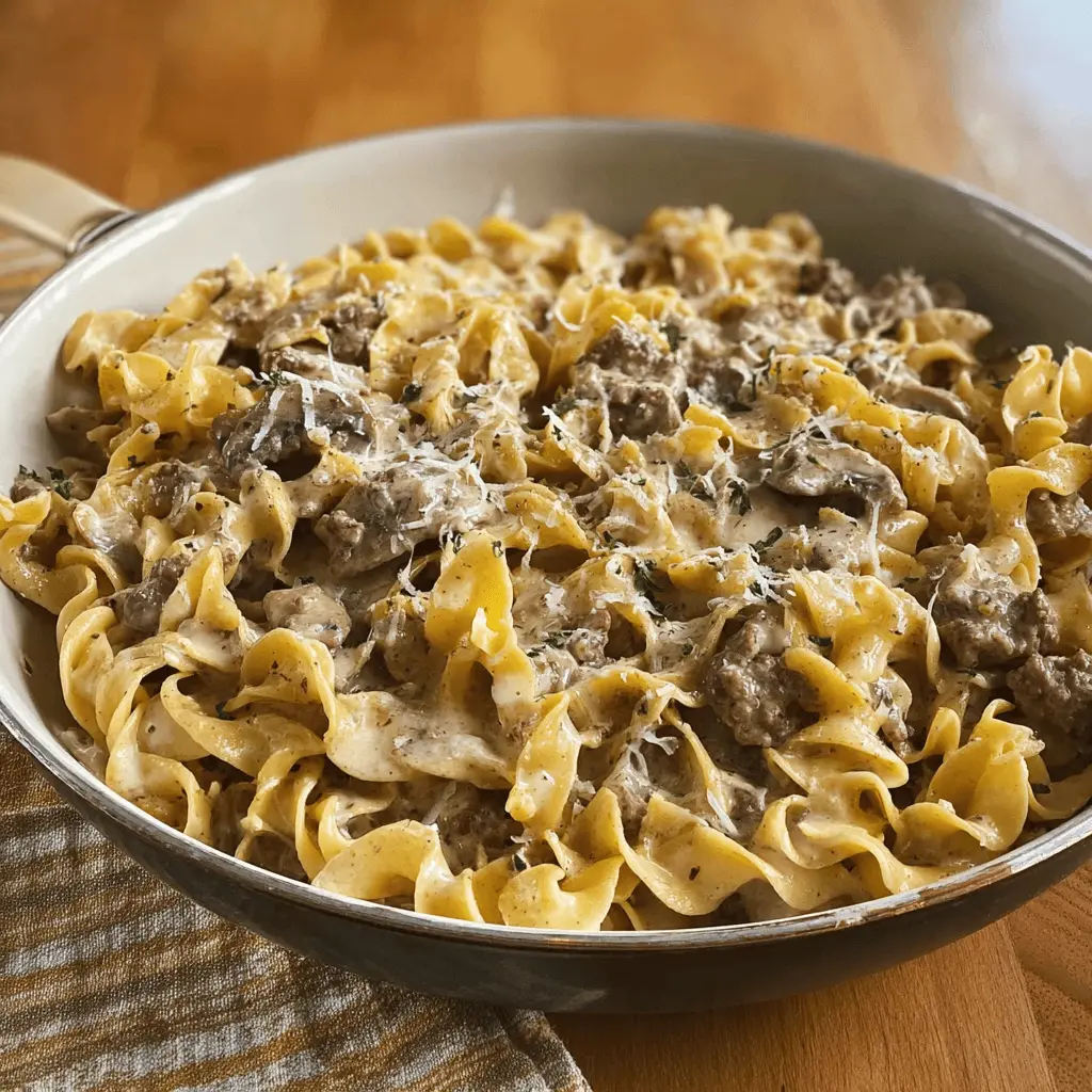 Easy Ground Beef Stroganoff Recipe