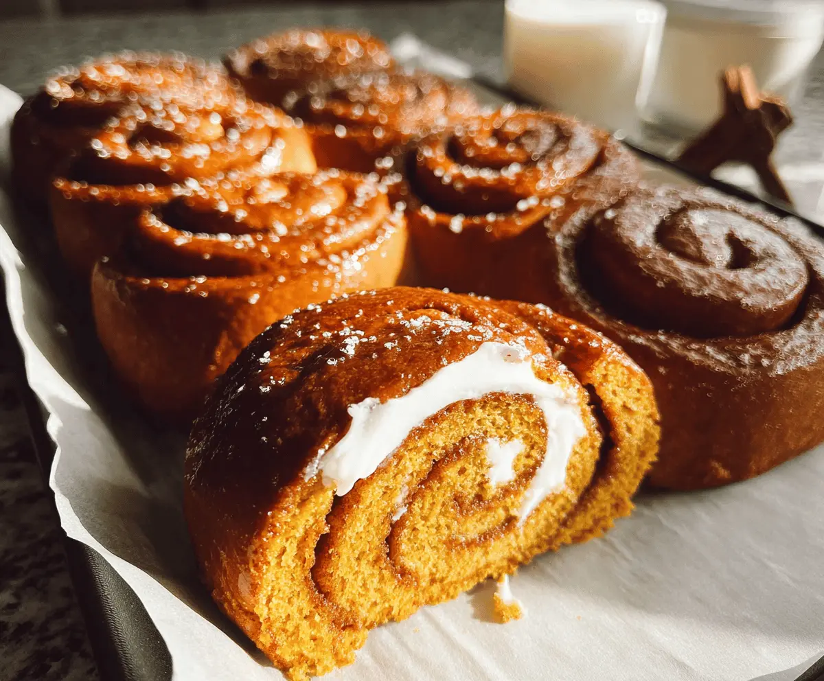 Soft and Creamy Pumpkin Rolls Recipe