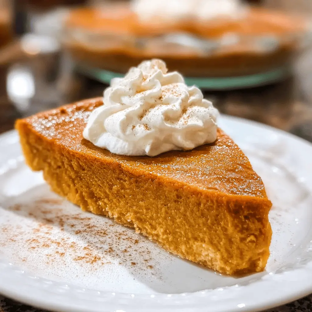 Easy Crustless Pumpkin Pie Recipe