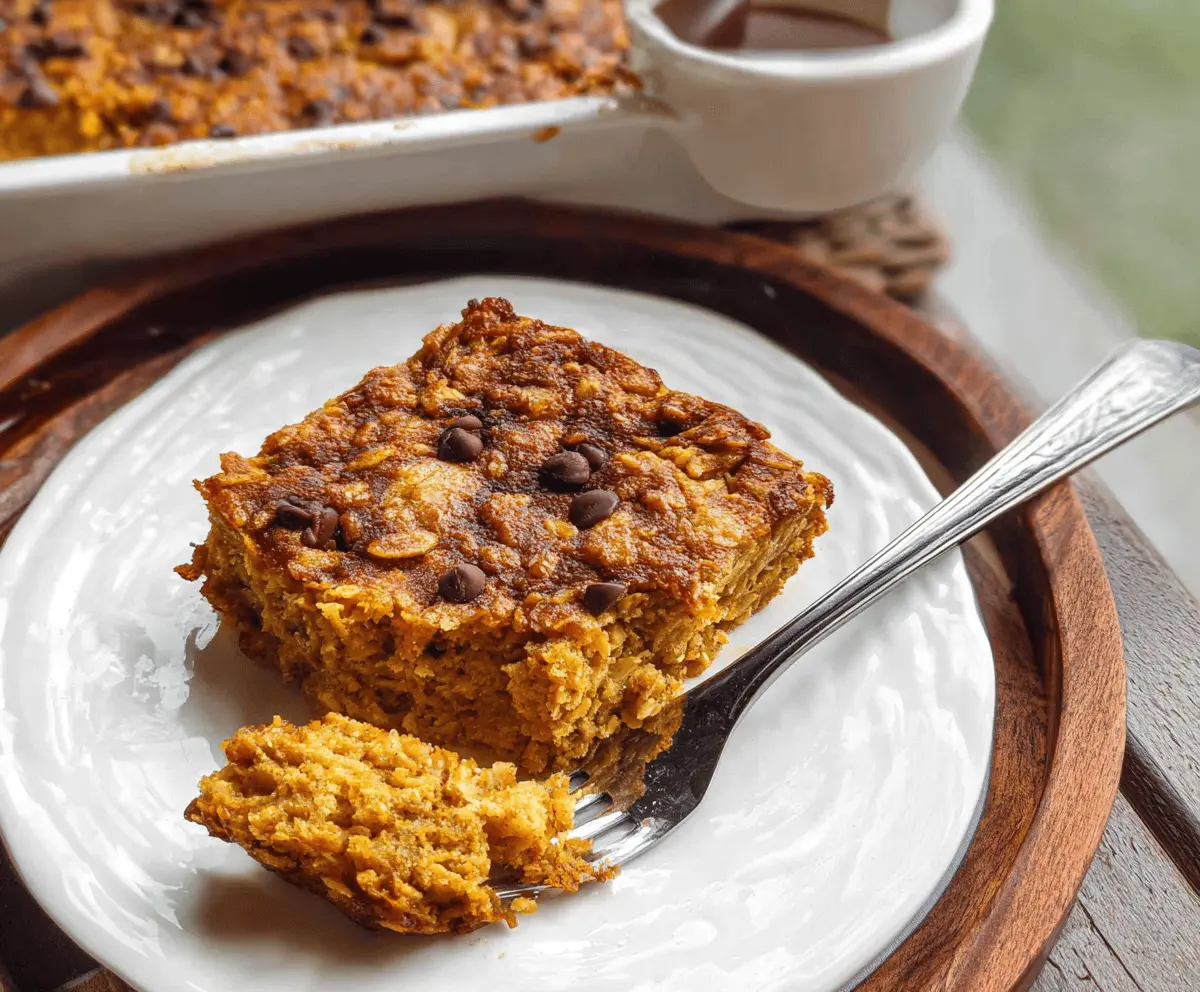 Easy Pumpkin Baked Oatmeal Recipe