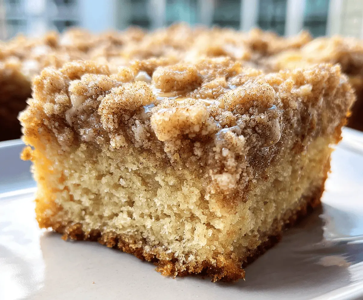 Moist Banana Crumb Coffee Cake With Streusel Topping