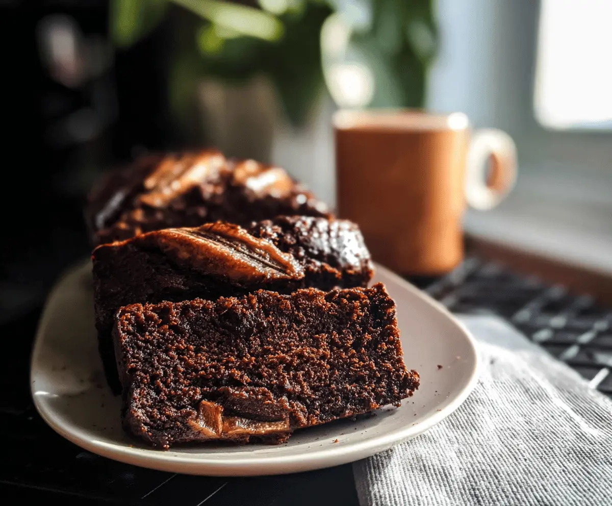 Moist Chocolate Espresso Banana Bread Recipe