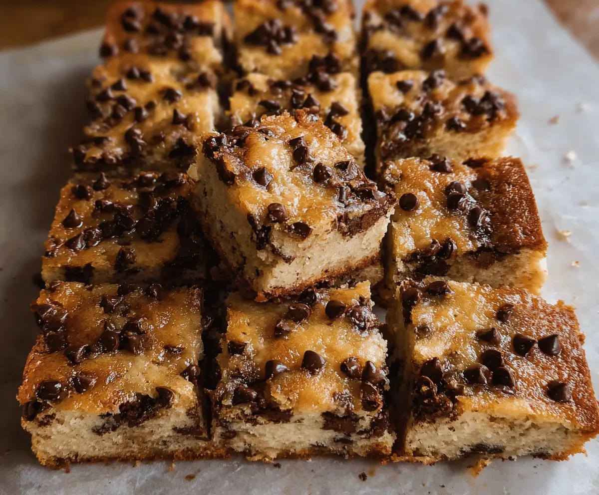 Easy Chocolate Chip Banana Bars Recipe