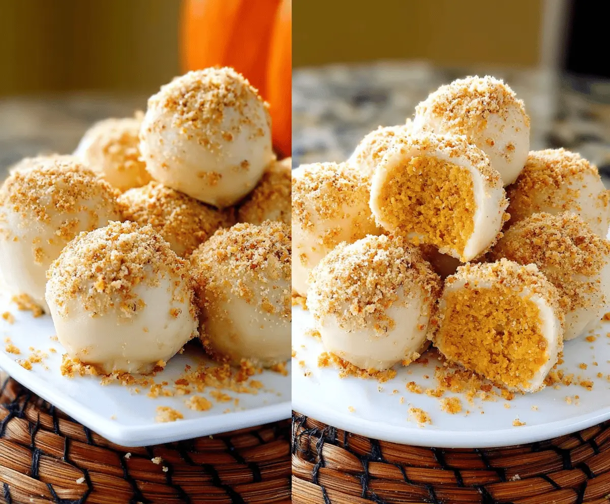 Easy No Bake Pumpkin Cheesecake Bites