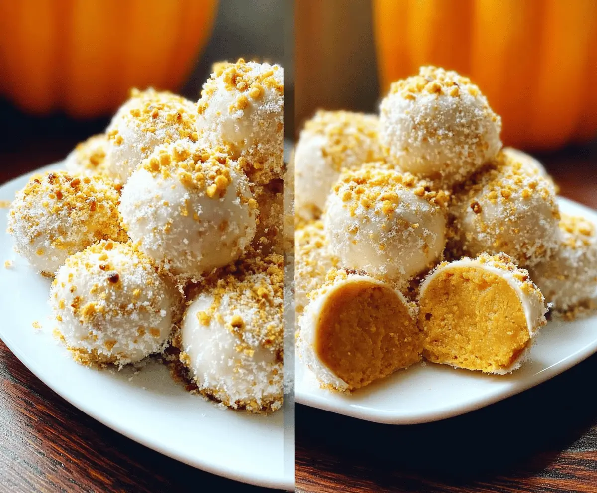 Easy No Bake Pumpkin Cheesecake Bites