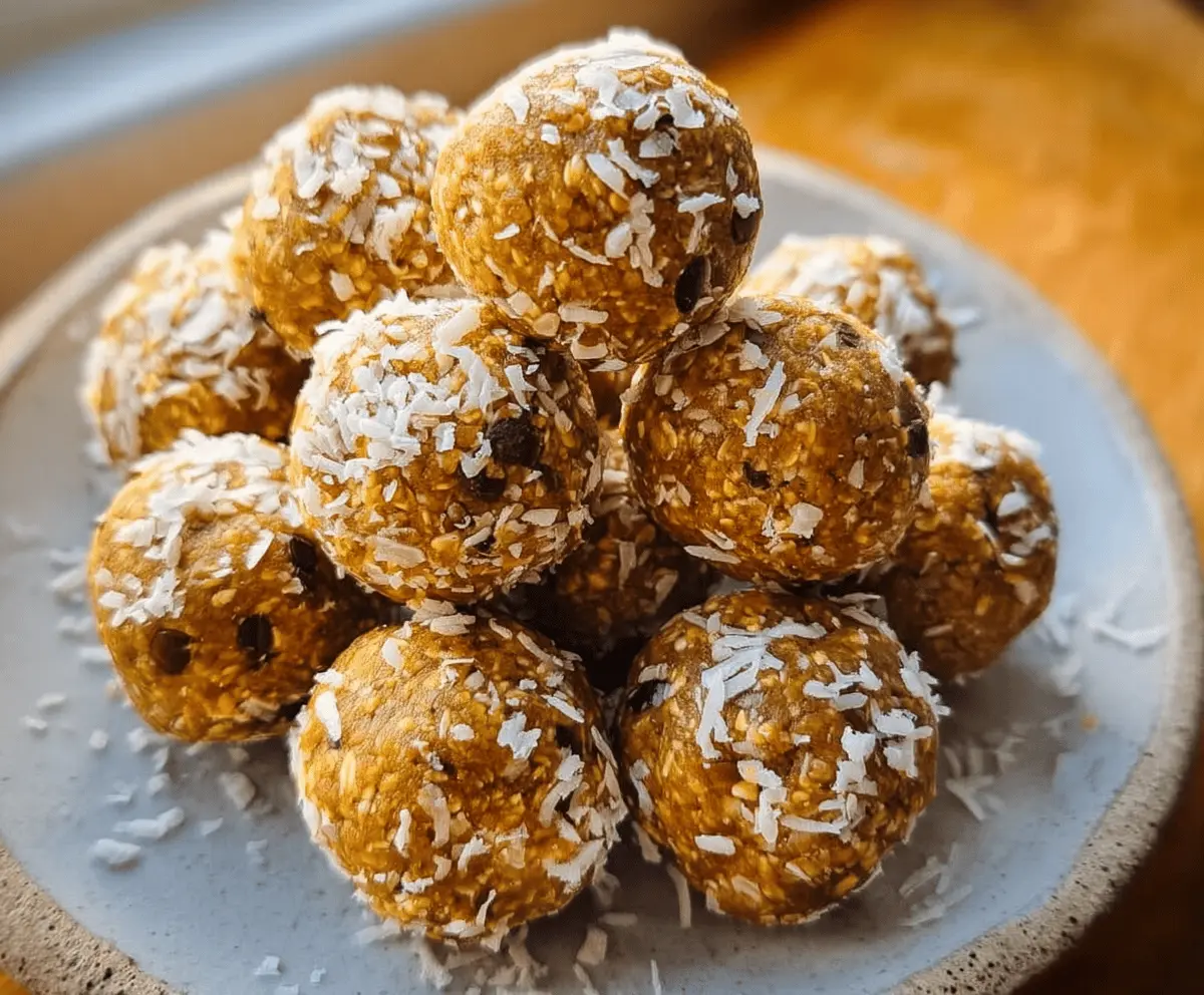 Easy Pumpkin Protein Balls for Healthy Energy