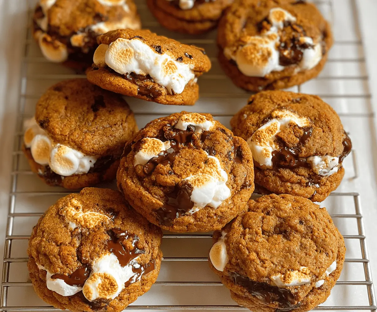 Easy Pumpkin S'mores Cookies Recipe