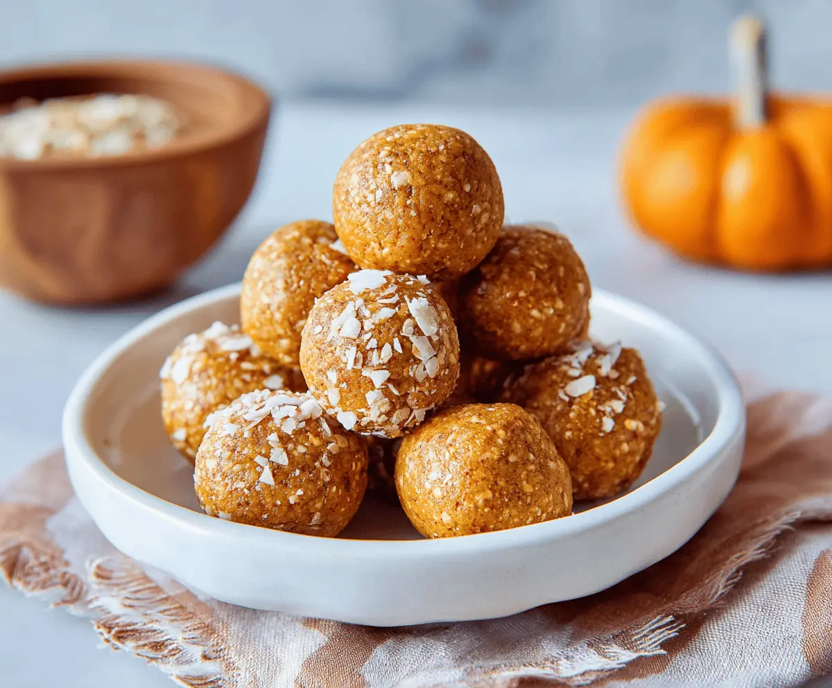 Keto Cottage Cheese Pumpkin Spice Energy Balls
