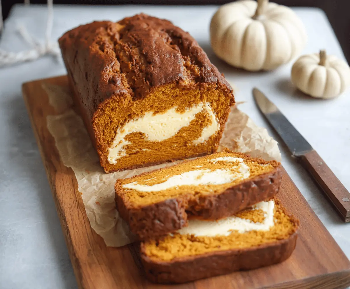 Pumpkin Cream Cheese Bread