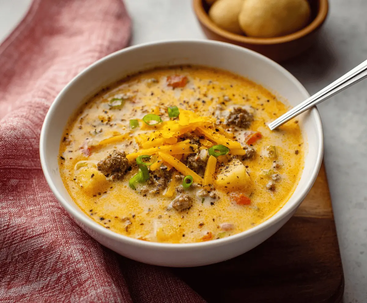 Cheeseburger Soup